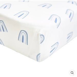 Kyte baby fog rainbow crib sheet